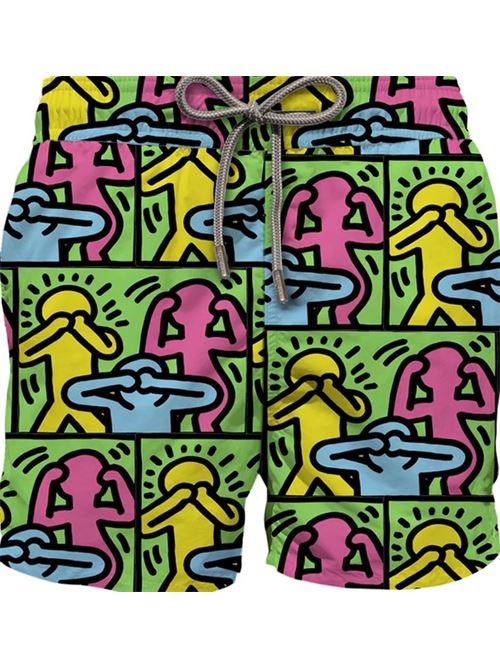 gustavia placed print - keith haring people 57 MC2 SAINT BARTH | GUS0009 - 04739F.PEOPLE 57